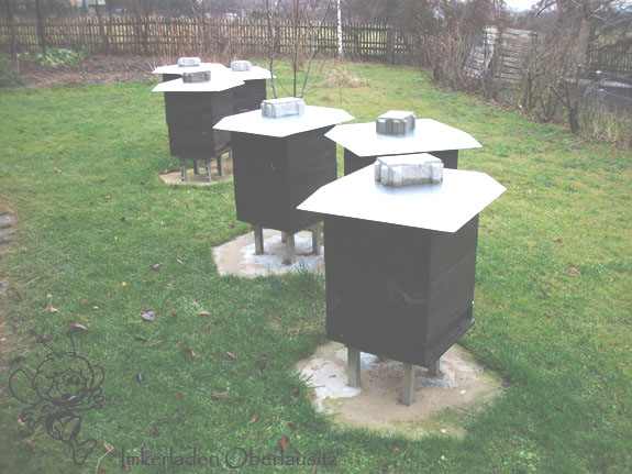 Bienenkisten im Winter